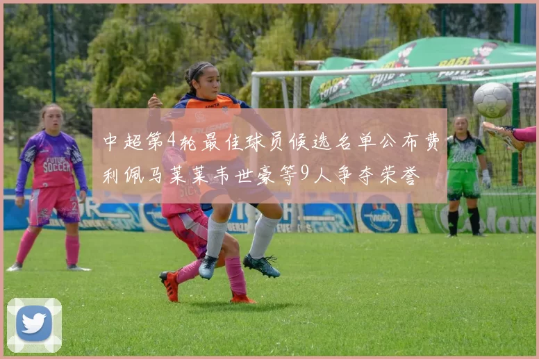 中超第4轮最佳球员候选名单公布费利佩马莱莱韦世豪等9人争夺荣誉